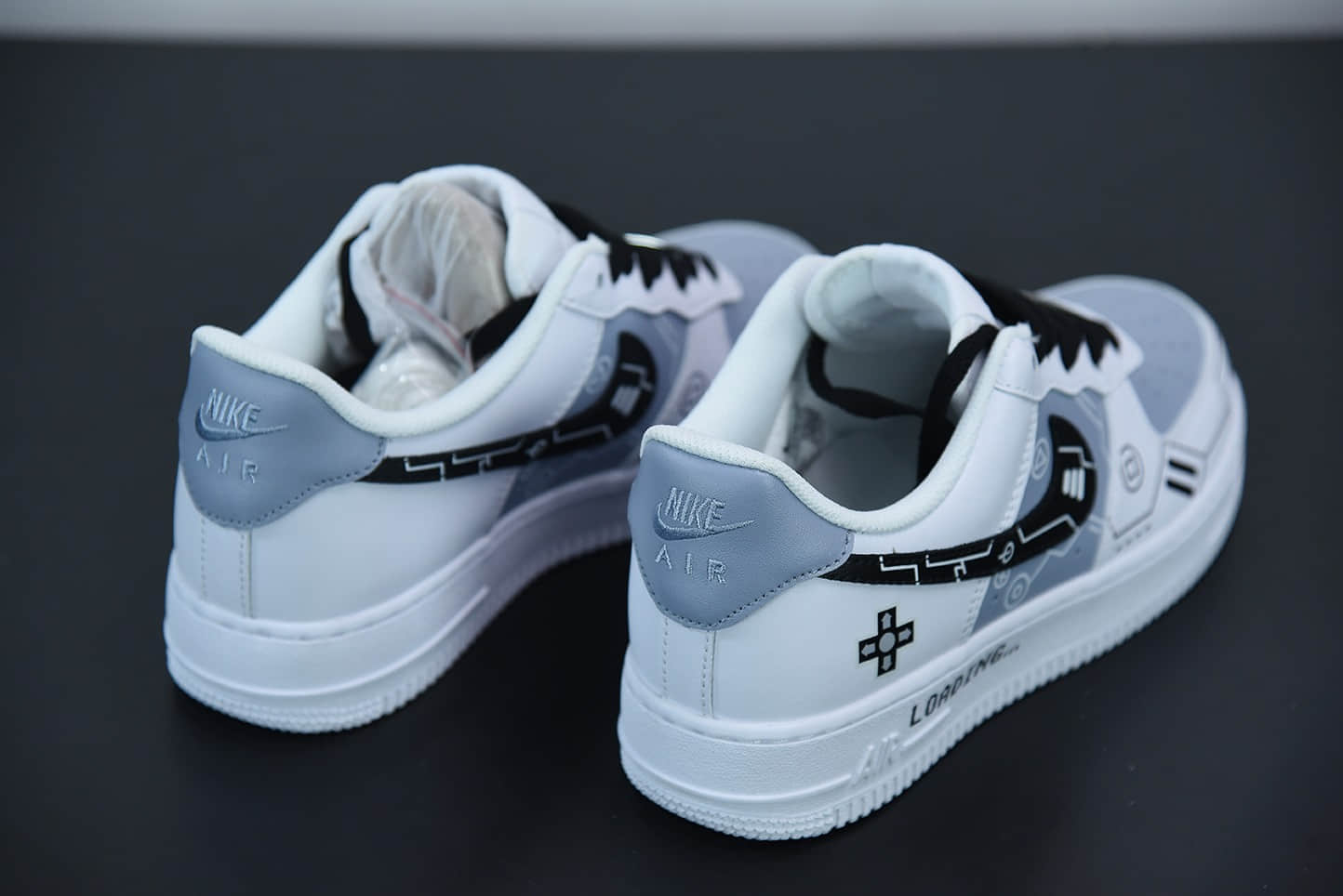 耐克Nike Air Force 1 Low’07 PS5电玩主题黑白灰空军一号低帮休闲板鞋纯原版本 货号：CW2288-111