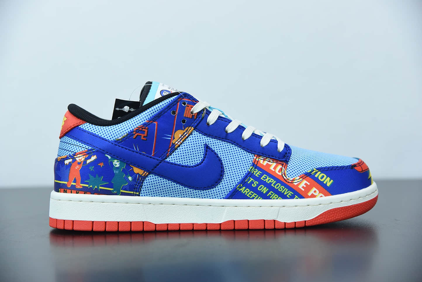 耐克Nike Dunk Low 「Firecracker」全新双层刮刮乐蓝红鞭炮低帮休闲板鞋纯原版本 货号：DH4966-446