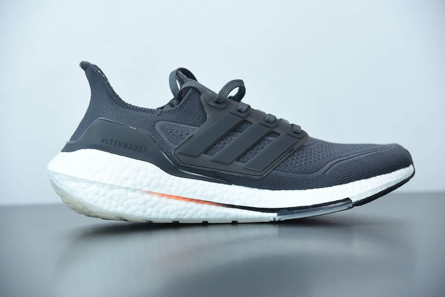 阿迪达斯 Adidas ultra boost 2021系列黑白橙配色袜套式针织鞋面休闲运动慢跑鞋纯原版本 货号:FY0372