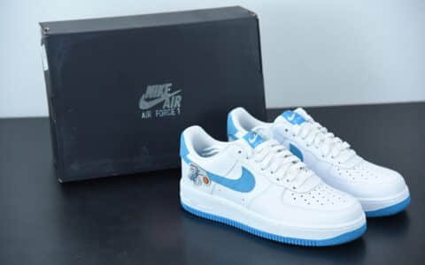 耐克The Space Jam x Nike Air Force 1 ’07 LowHare白蓝兔八哥与劳拉兔空军一号经典低帮百搭休闲运动板鞋纯原版本 货号：DJ7998-100