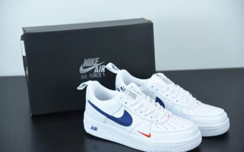 耐克Nike Air Force 1 Low 白蓝缝线空军一号低帮百搭休闲运动板鞋纯原版本 货号：CK7213-104