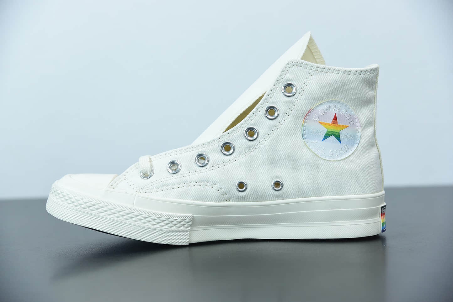匡威Converse Pride Chuck 70 彩虹色高帮时尚百搭帆布鞋纯原版本 货号:170821C