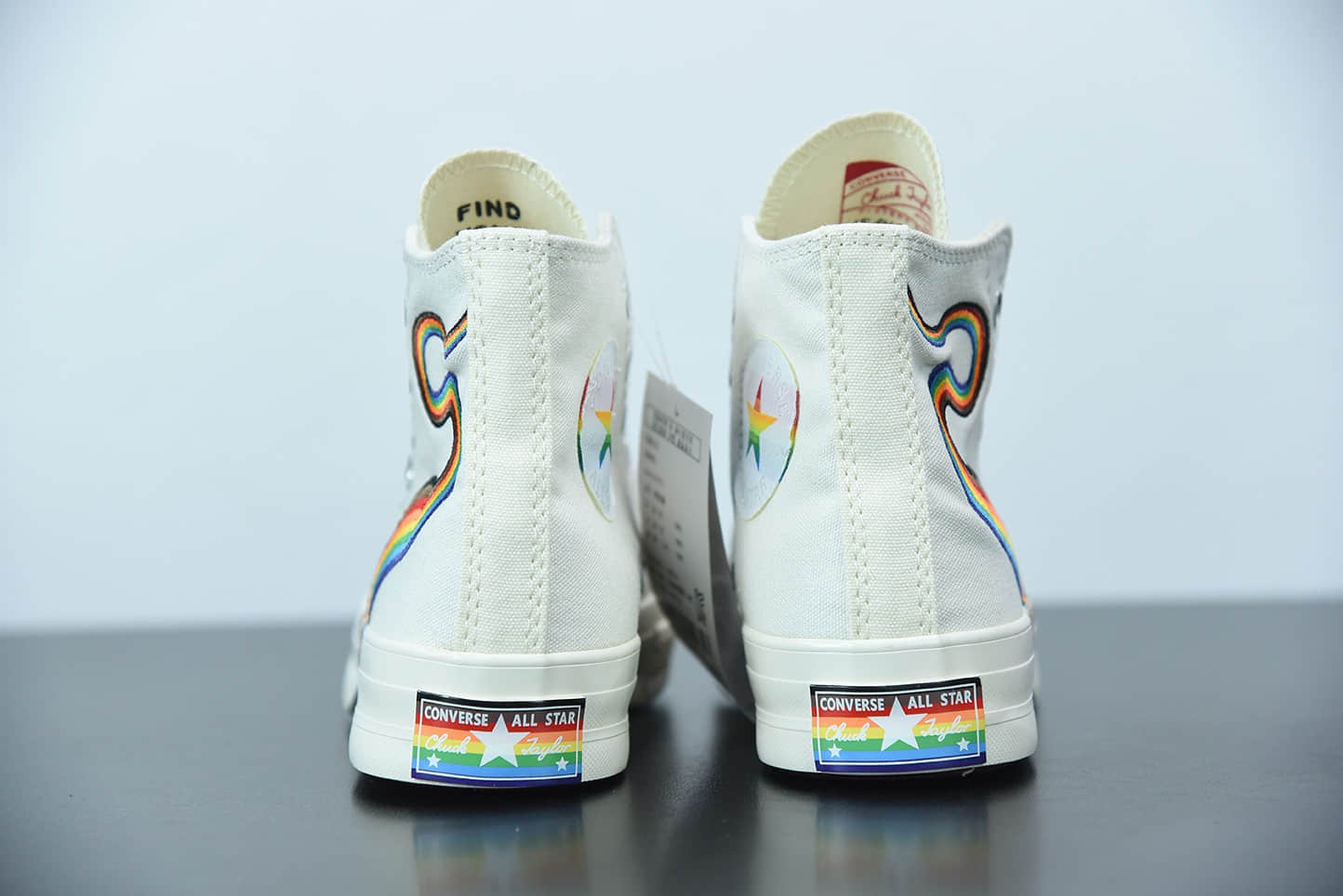 匡威Converse Pride Chuck 70 彩虹色高帮时尚百搭帆布鞋纯原版本 货号:170821C