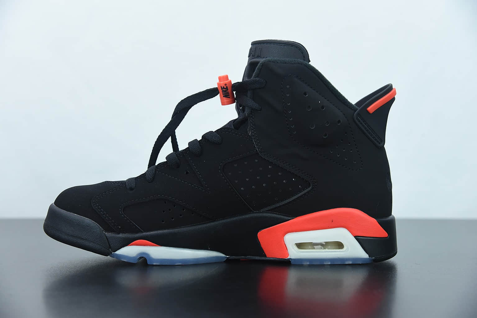 乔丹Air Jordan 6 Black Infrared黑红全明星红外线乔丹6代篮球鞋纯原版本 货号：384664-060