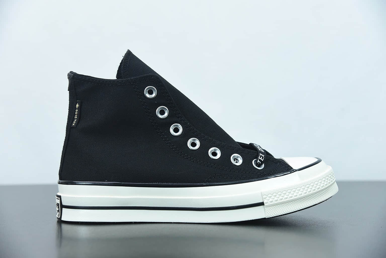 匡威 Converse Chuck 1970s GORE-TEX Canvas High Top 户外机能风黑色高帮板鞋纯原版本 货号：163343C