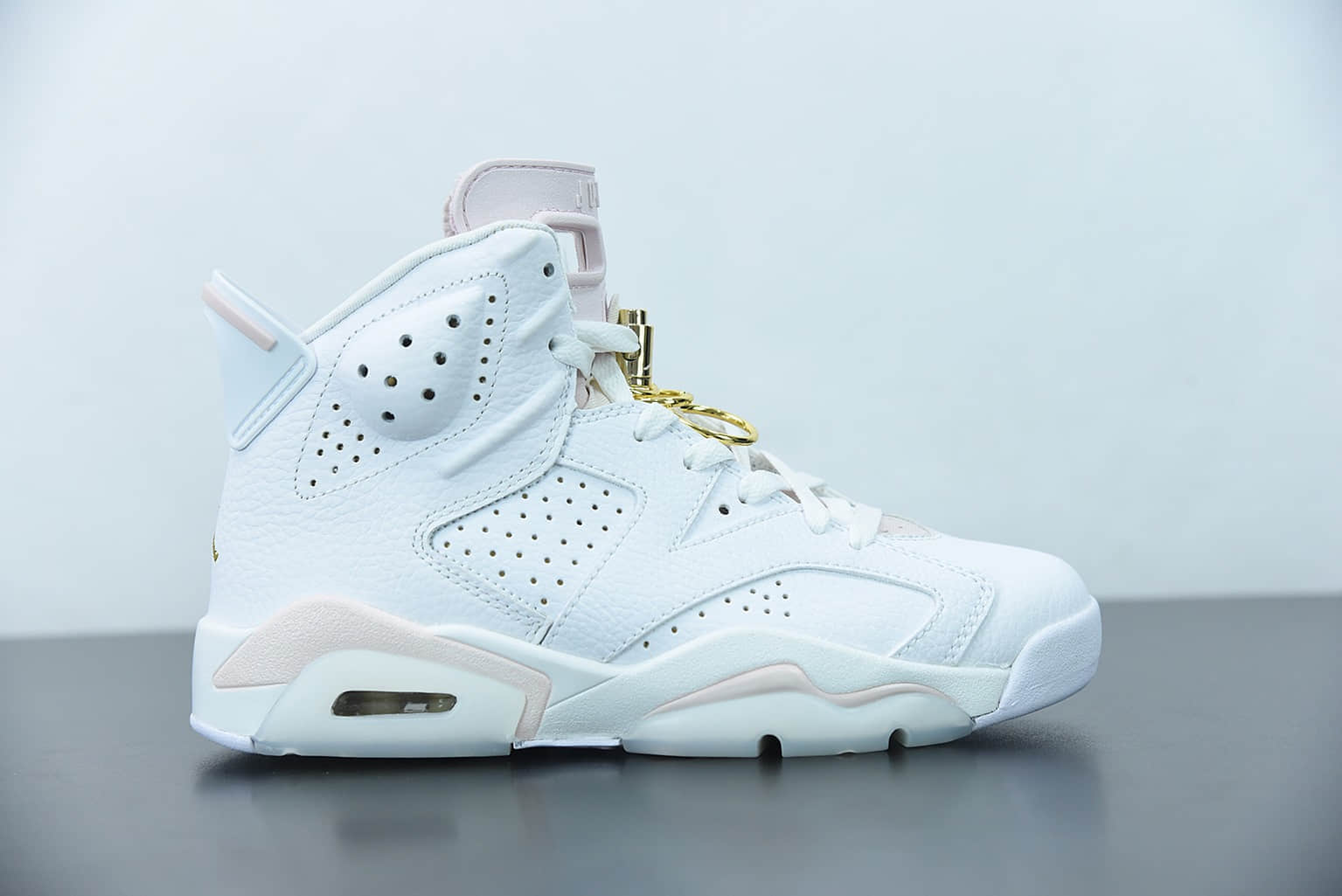 乔丹Air Jordan AJ6 WMNS “Gold Hoops”金粉高帮篮球鞋纯原版本 货号:DH9696-100