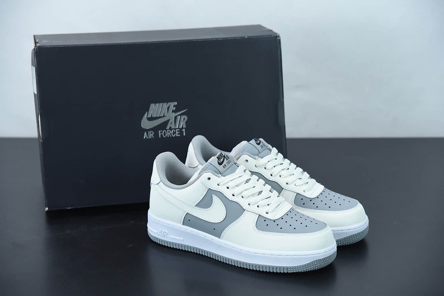 耐克Nike Air Force 1 Low '07 “米灰拼接”低帮空军一号休闲板鞋纯原版本 货号：BV6088-301