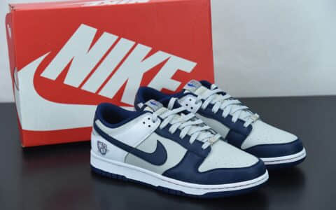 耐克NBA x Nike Dunk Low EMB NBA 75周年蓝网联名低帮休闲板鞋纯原版本 货号：DD3363-001