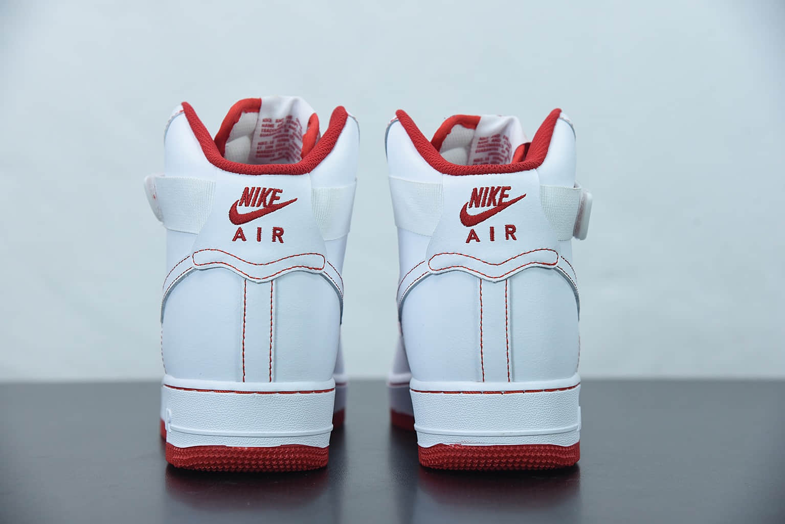 耐克 Nike Air Force 1 High '07 空军一号白红高帮休闲板鞋纯原版本 货号:CV1753-100