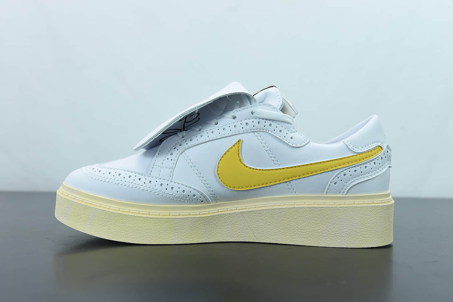 耐克Nike PEACEMINUSONE x Nk Kwondo 权志龙3.0全白四色钩小雏菊联名板鞋纯原版本 货号:DH2482-101