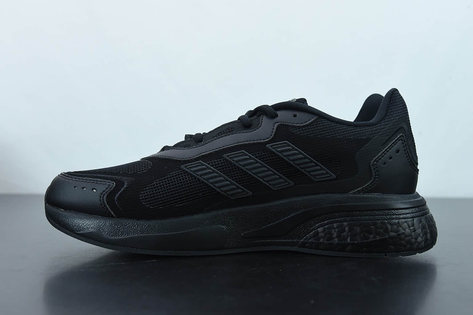 阿迪达斯Adidas Supernova M 网面黑色透气爆米花缓震跑鞋纯原版本 货号:GY0411