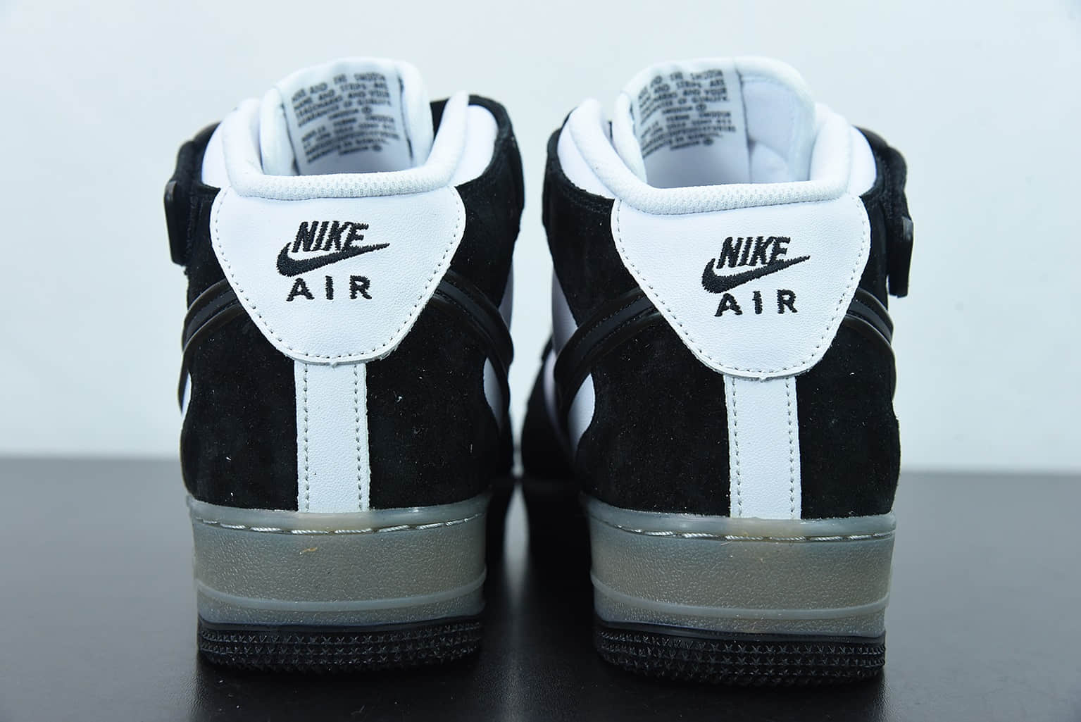 耐克 Nike Slam Jam x NIke Air Force 1'07 Mid黑白熊猫中帮生胶板鞋纯原版本 货号:BC9825-101