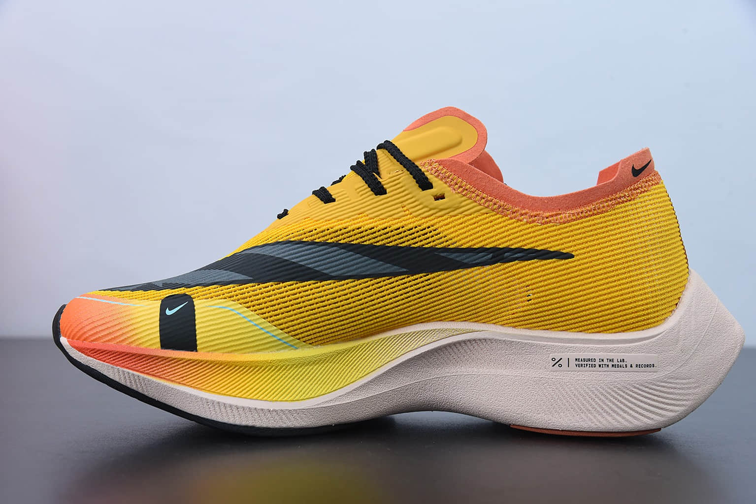耐克 Nike ZoomX Vaporfly NEXT% 2 太阳黄马拉松针织面透气运动跑鞋纯原版本 货号:DO2408-739