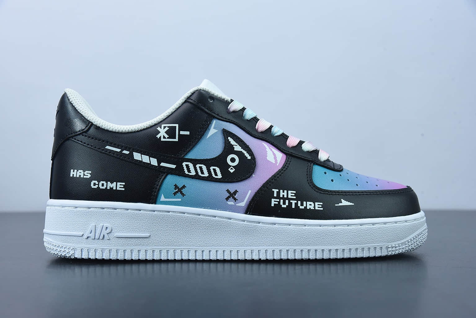 耐克 Nike AF 1'07 Low 赛博朋克黑武士电玩像素空军一号低帮休闲运动板鞋纯原版本 货号:CW2288-111