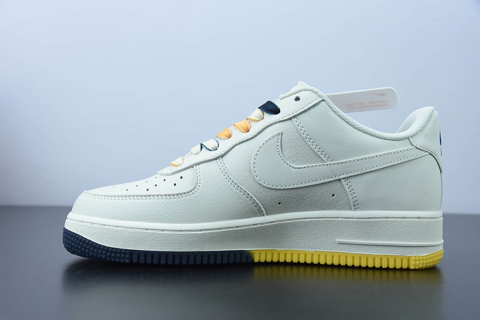 耐克 Nike AF 1'07 Low Su19 米蓝黄 孟菲斯灰熊队城市限定低帮空军一号休闲板鞋纯原版本 货号：TN2569-307