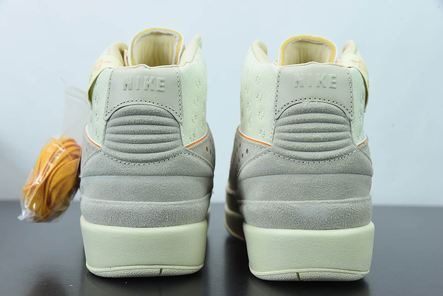 乔丹 Air Jordan Union x Air Jordan 2 Rattan 高帮米黄色篮球鞋纯原版本 货号：DN3802-200