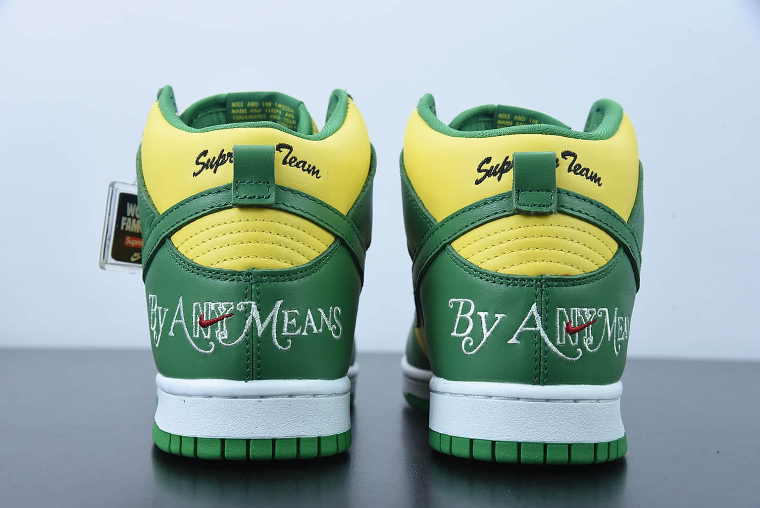 耐克 Nike Supreme x Nk SB Dunk High By Any Means 联名款桑巴绿高帮休闲板鞋纯原版本 货号:DN3741-700