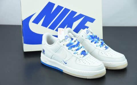 耐克 Nike Air Force 1 Low ’07 “米白蓝”达拉斯独行侠城市限定低帮空军一号休闲板鞋纯原版本 货号：DH2088-606