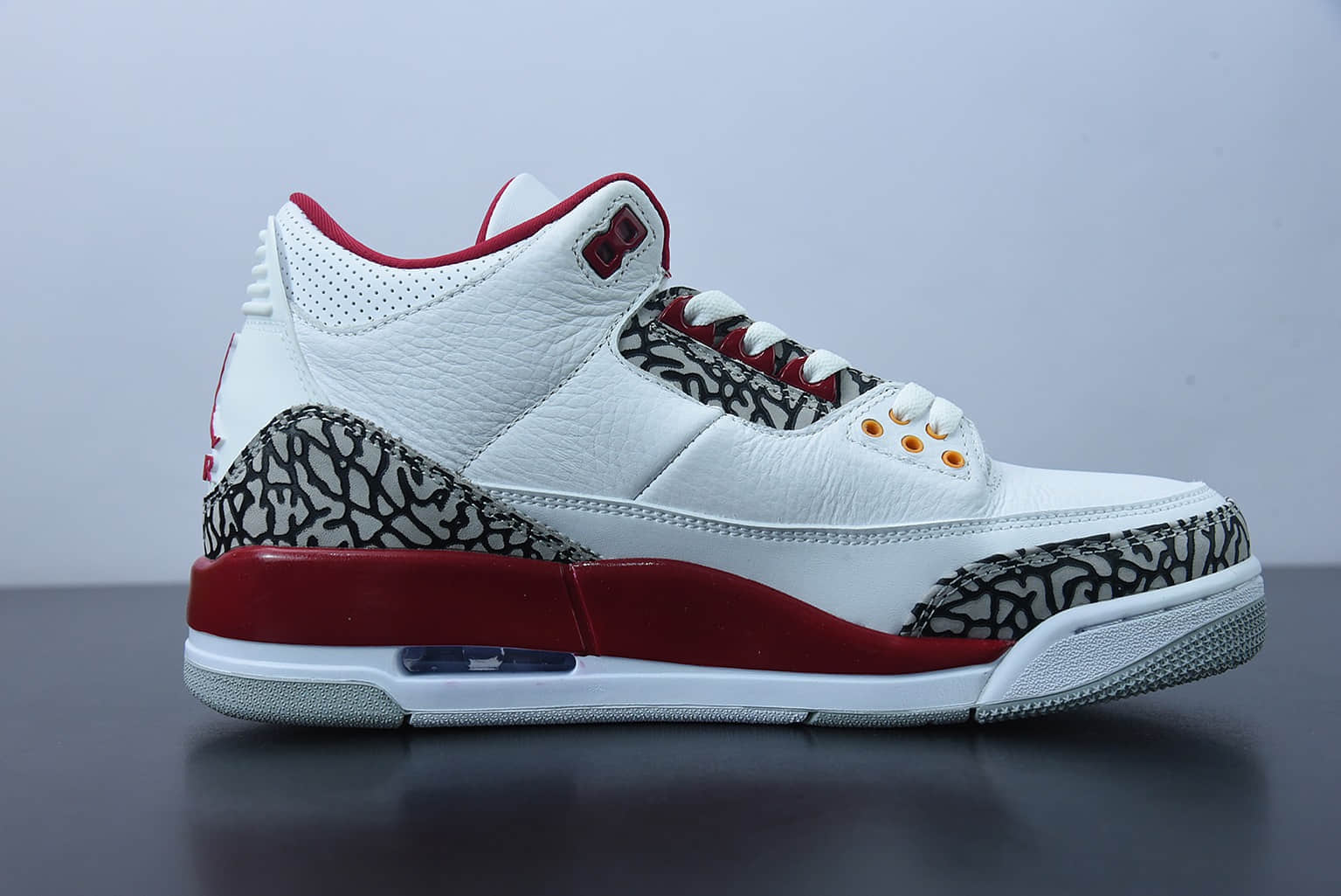 乔丹Air Jordan 3 Retro Cardinal  AJ3白孔雀篮球鞋纯原版本 货号：CT8532-126