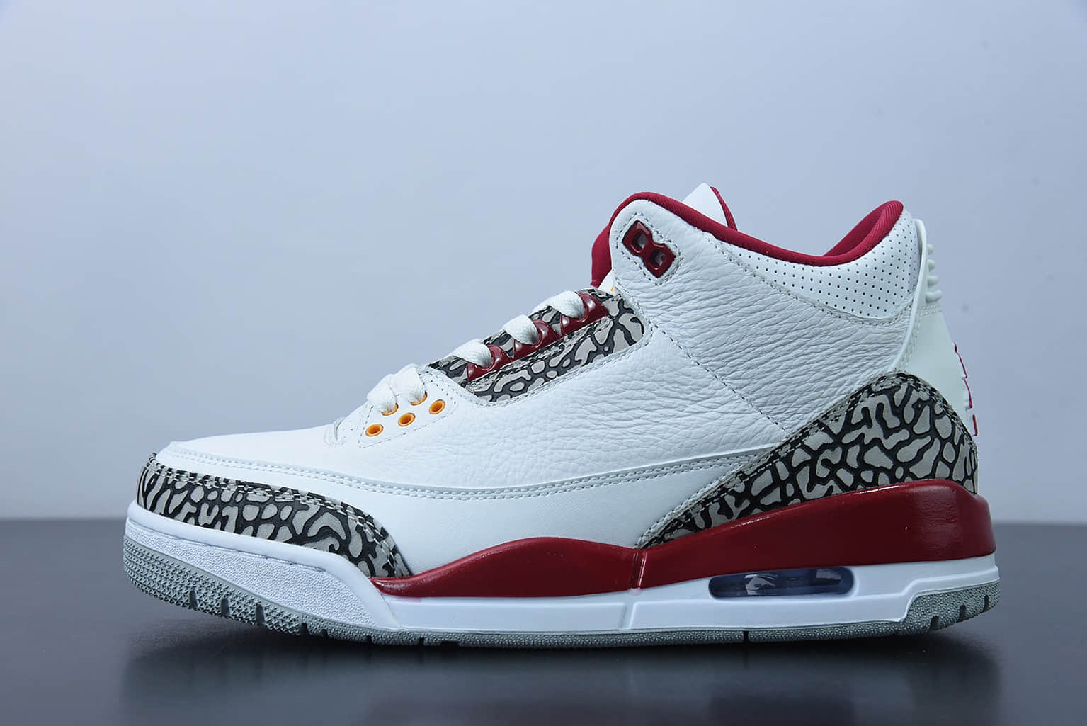 乔丹Air Jordan 3 Retro Cardinal  AJ3白孔雀篮球鞋纯原版本 货号：CT8532-126