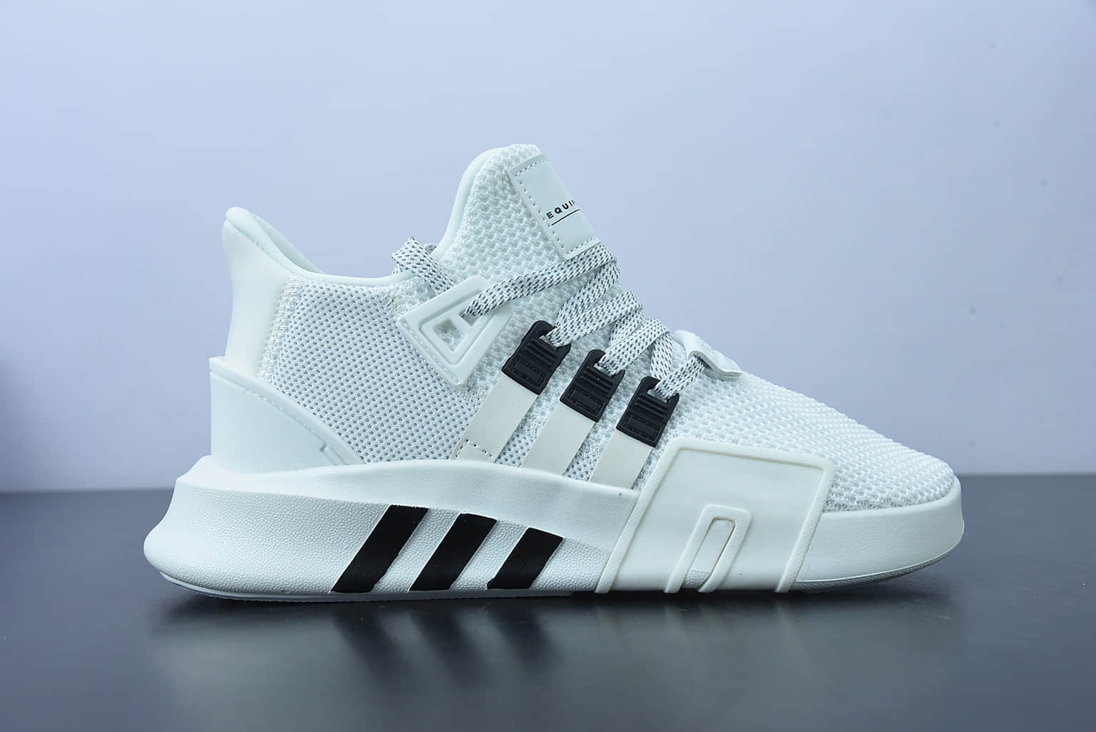 阿迪达斯Adidas EQT BASK ADV支撑者系列白黑色透气轻便复古慢跑鞋纯原版本 货号：BD7772