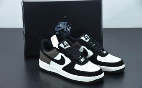 耐克 Nike Air Force 1’07 Low摩卡黑拼接空军一号低帮休闲板鞋纯原版本 货号：YG5063-203