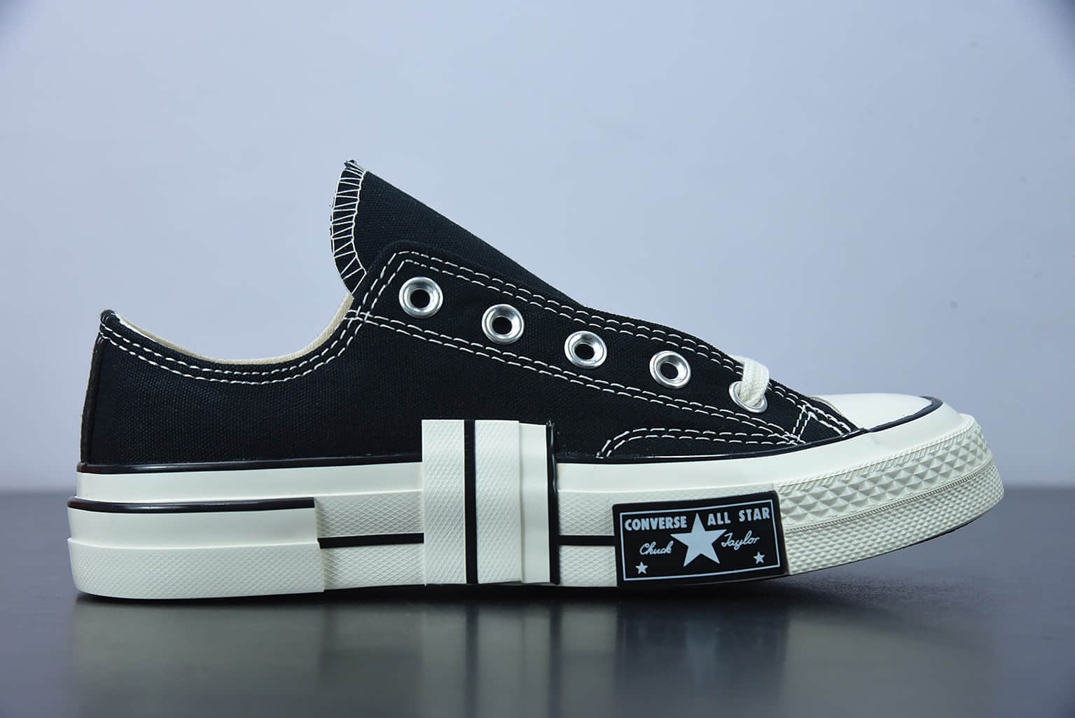 匡威 Converse 1970s x Rubber Patchwork 最新橡胶解构系列黑色低帮板鞋纯原版本 货号:AO2115C