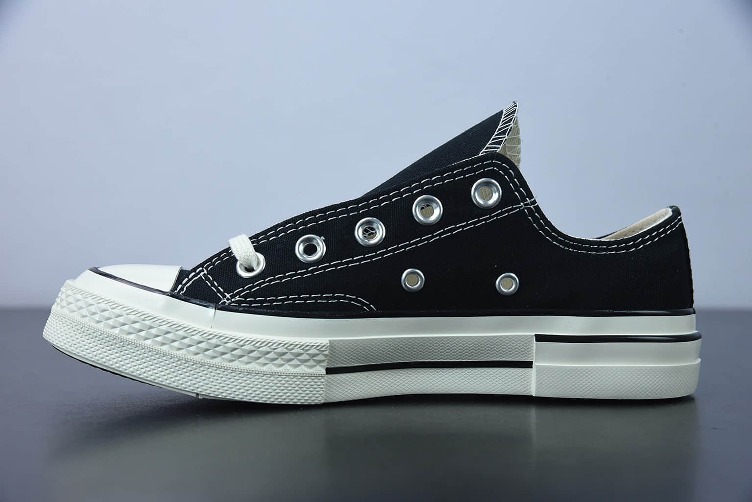 匡威 Converse 1970s x Rubber Patchwork 最新橡胶解构系列黑色低帮板鞋纯原版本 货号:AO2115C