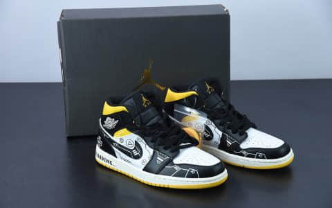 乔丹Air Jordan 1 Mid 电玩立体按键AJ1中帮休闲板鞋纯原版本 货号：CV5276-107