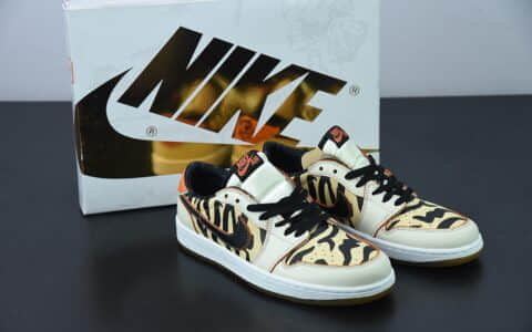 乔丹Air Jordan 1 Low OGChinese New YearAJ1低帮虎年限定米黄虎纹经典低帮文化百搭休闲运动篮球鞋纯原版本 货号：DH6932-100