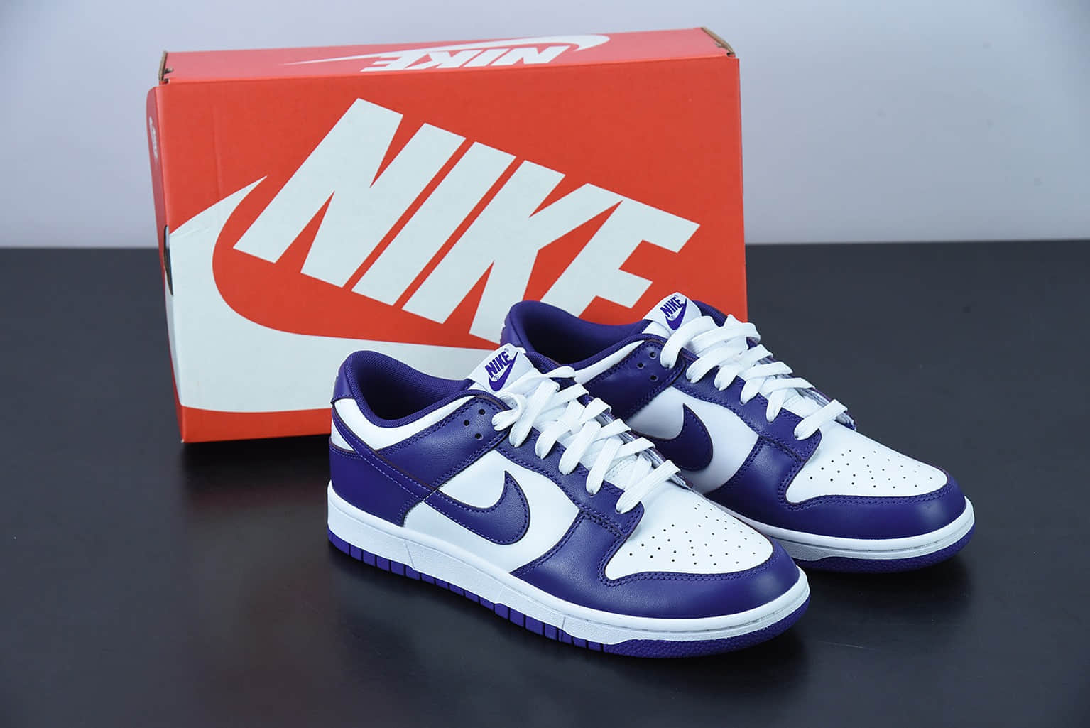 耐克Nike Dunk Low“Court Purple”恶人紫白紫配色低帮休闲板鞋纯原版本 货号:DD1391-104