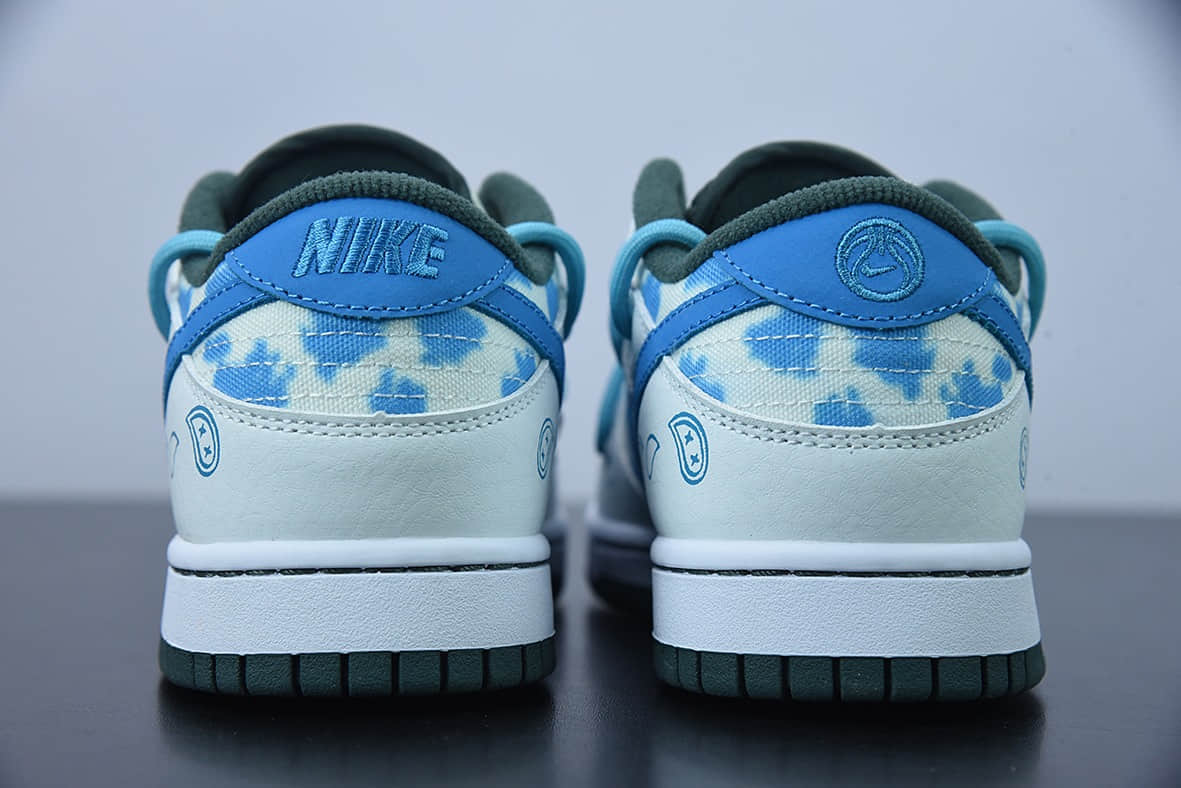 耐克 Nike SB DUNK LOW “Retro”解构闪电风蓝腰果花低帮休闲板鞋纯原版本 货号:DH0957-100