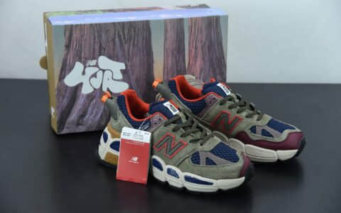 新百伦 New Balance Salehe Bembury x New Balance Yurt 军绿色联名复古休闲跑步鞋纯原版本 货号：MS574YSB
