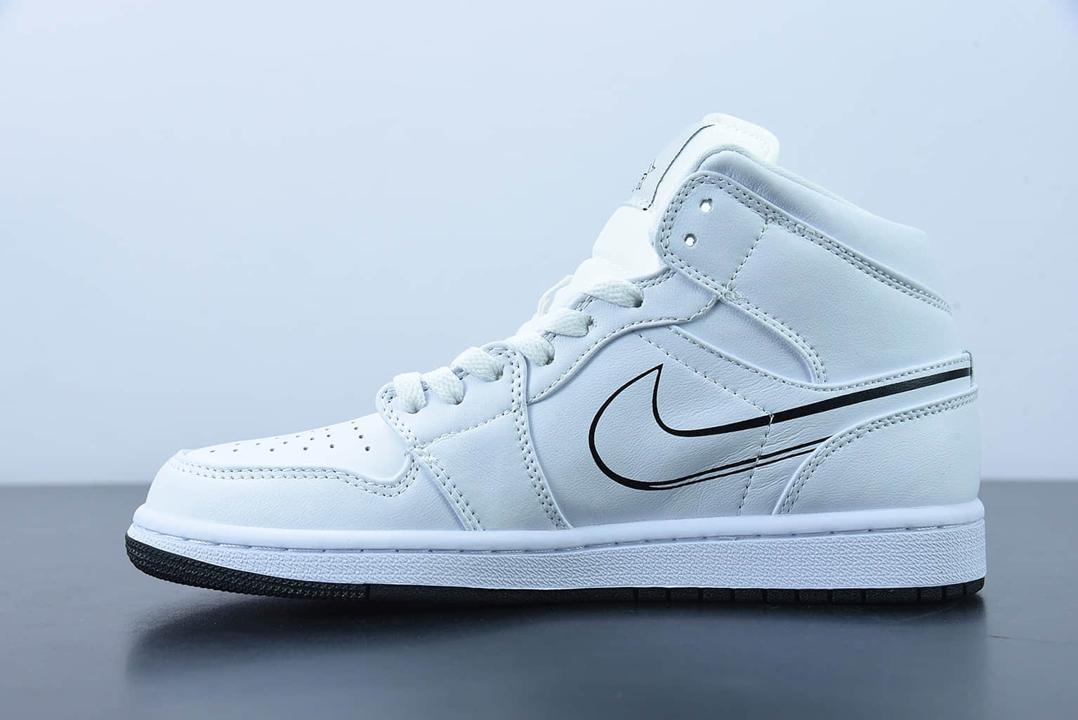 乔丹Air Jordan 1 Mid GS「Schematic」二次元说明书中帮文化篮球鞋纯原版本 货号：DQ1864-100