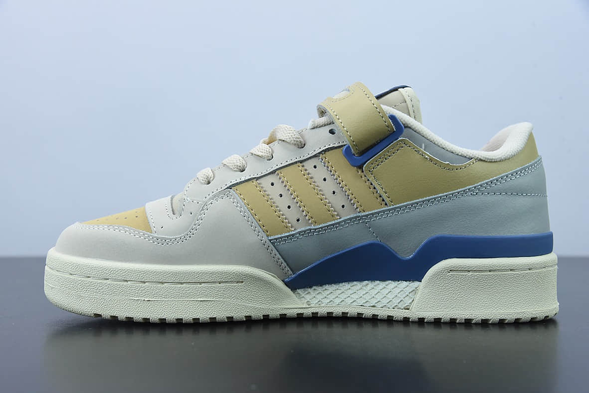 阿迪达斯Adidas Originals Forum 84 Low 混泥土灰黄低帮百搭潮流休闲运动板鞋纯原版本 货号：GX4575
