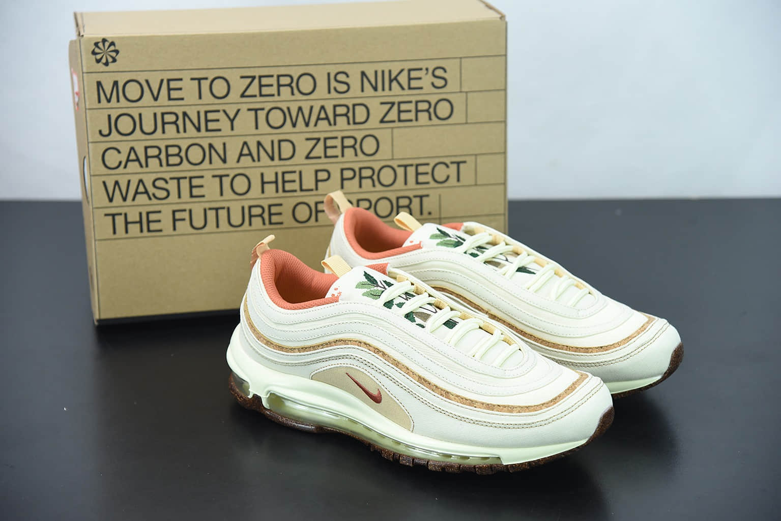 耐克 Nike Air Max 97 Plant Cork Pack 米白刺绣软木塞气垫跑鞋纯原版本 货号:DC3986-100