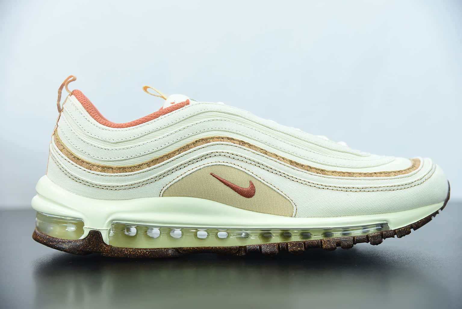 耐克 Nike Air Max 97 Plant Cork Pack 米白刺绣软木塞气垫跑鞋纯原版本 货号:DC3986-100