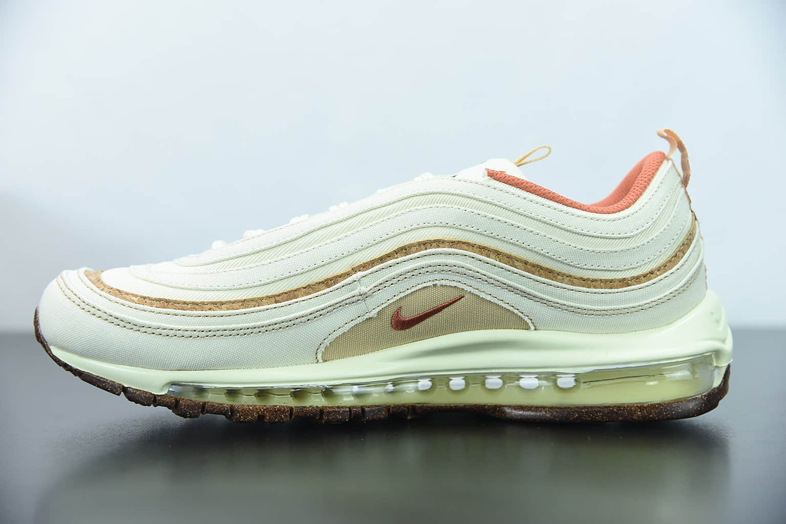 耐克 Nike Air Max 97 Plant Cork Pack 米白刺绣软木塞气垫跑鞋纯原版本 货号:DC3986-100