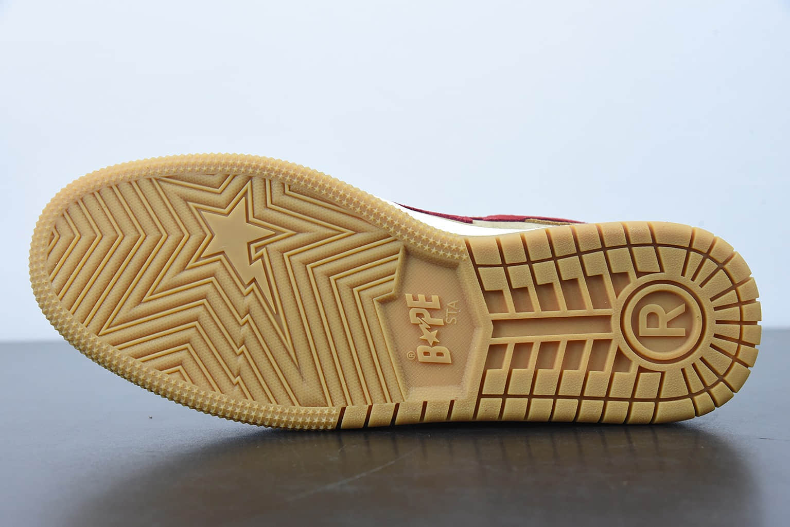 Human Made Bape Sta Sk8 To Nigo 潮流教父Nigo品牌棕红色猿人头经典滑板百搭休闲运动板鞋纯原版本 货号： 1G801009I