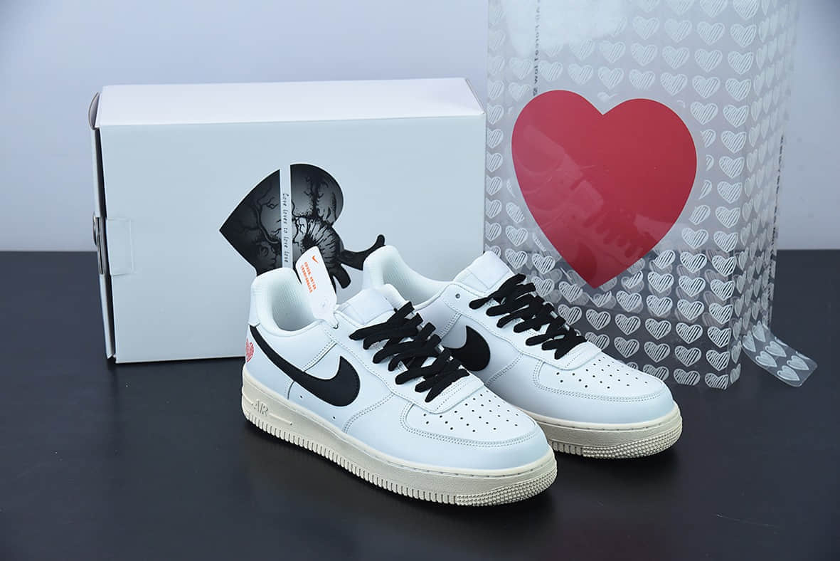 耐克 Nike Air Force 1 Low 空军一号情人节限定苏格兰风格爱心vibe做旧风低帮百搭休闲板鞋纯原版本 货号:CW2288-112