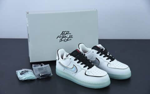 耐克 Nike Air Force 1 魔术贴山峰白空军一号低帮运动休闲板鞋纯原版本 货号：DH7341-100