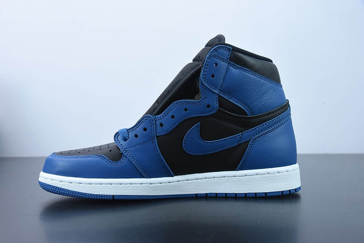 乔丹Air Jordan Retro High OG  Dark Marina Blue  AJ1黑蓝高帮篮球鞋纯原版本  货号：555088-404