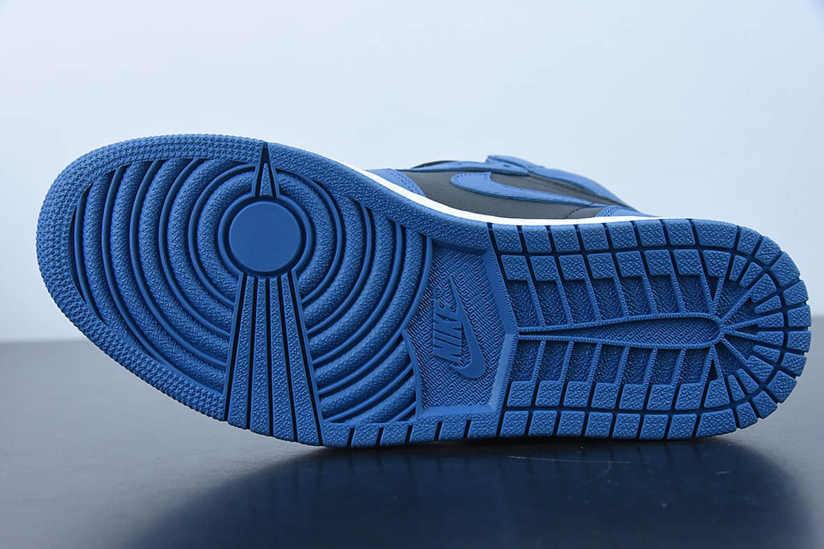 乔丹Air Jordan Retro High OG  Dark Marina Blue  AJ1黑蓝高帮篮球鞋纯原版本  货号：555088-404