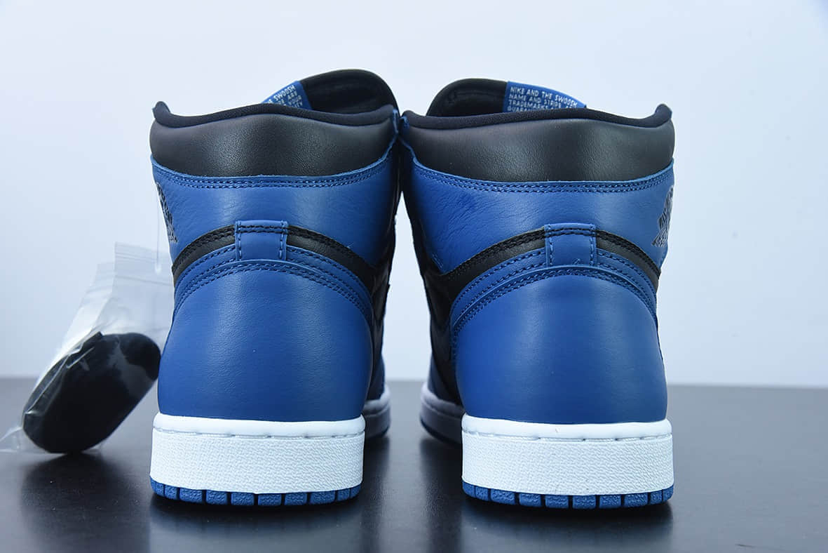 乔丹Air Jordan Retro High OG  Dark Marina Blue  AJ1黑蓝高帮篮球鞋纯原版本  货号：555088-404
