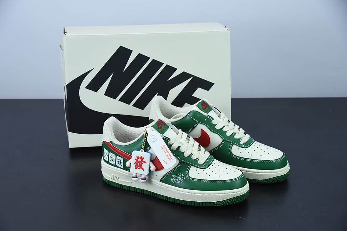 耐克 Nike Air Force 1'07 Low “麻将 发财[發]”空军一号低帮休闲板鞋纯原版本 货号：CW2288-666