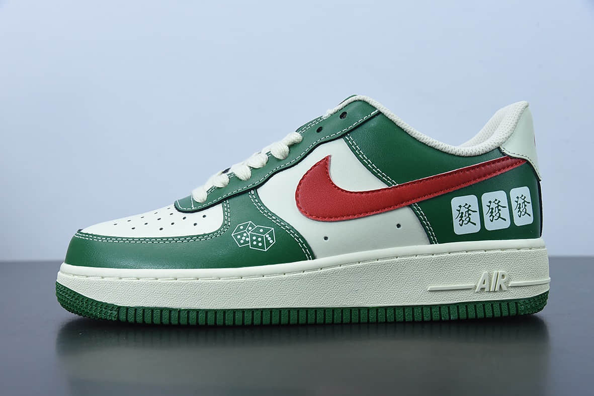 耐克 Nike Air Force 1'07 Low “麻将 发财[發]”空军一号低帮休闲板鞋纯原版本 货号：CW2288-666