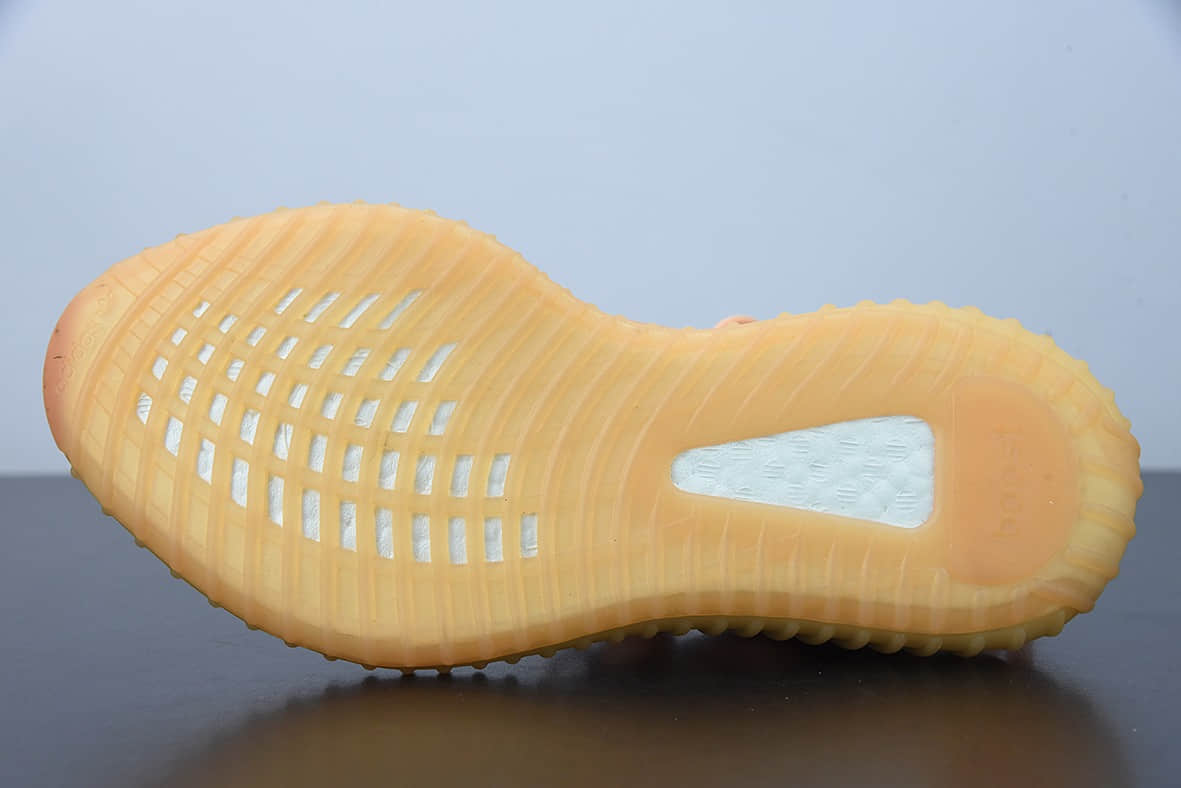 阿迪达斯 Adidas Yeezy Boost 350 V2杏月橙Ash Pearl椰子百搭轻便爆米花中底休闲运动慢跑鞋纯原版本 货号:GW2870