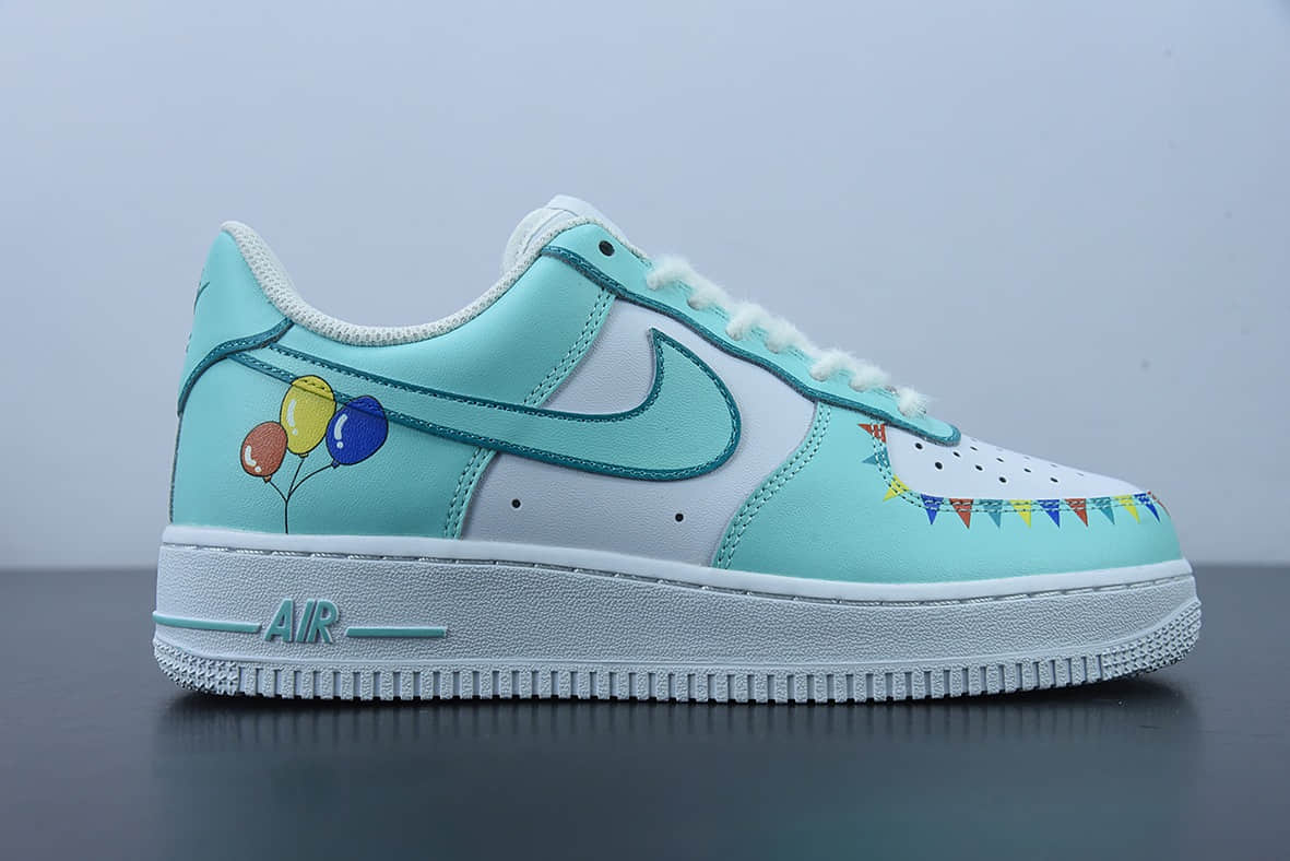 耐克Nike Air Force 1 AF1 空军一号白绿马戏团低帮休闲板鞋纯原版本 货号：CW2288-111
