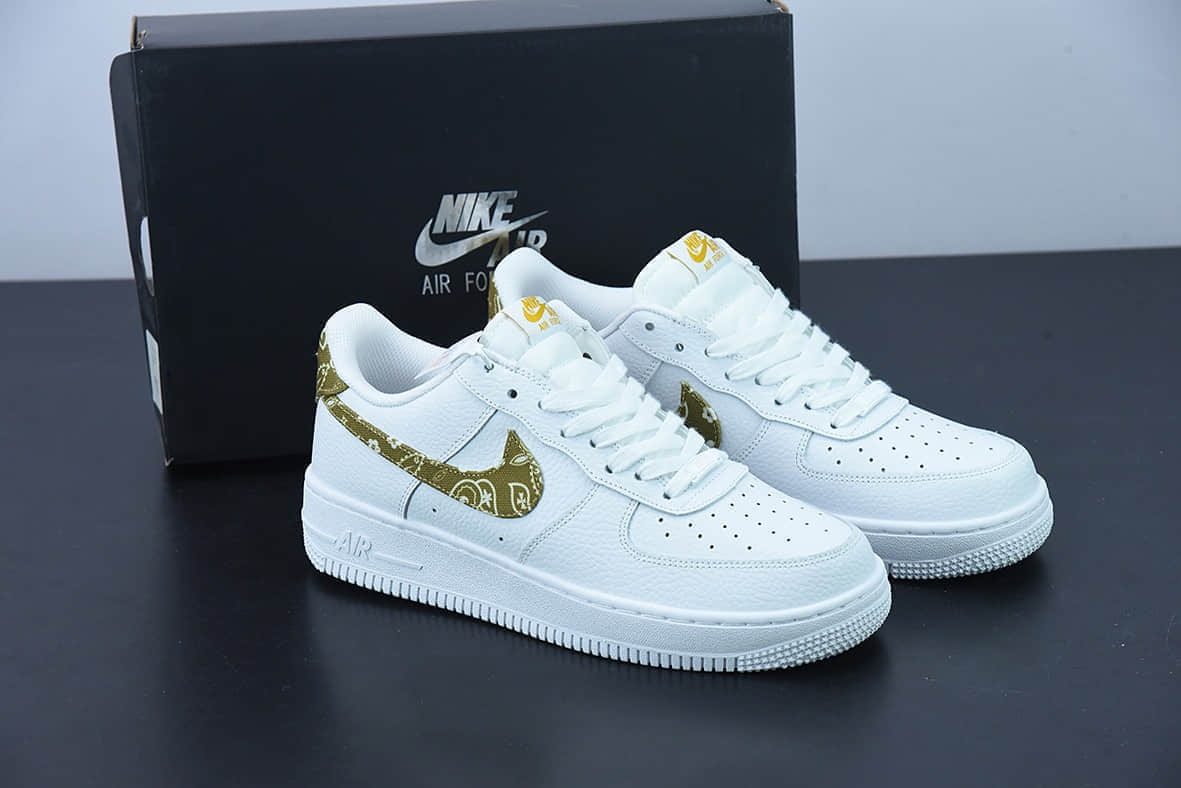 耐克Nike Air Force 1 '07 Low 黄色腰果空军一号低帮休闲板鞋纯原版本 货号:DJ9942-101