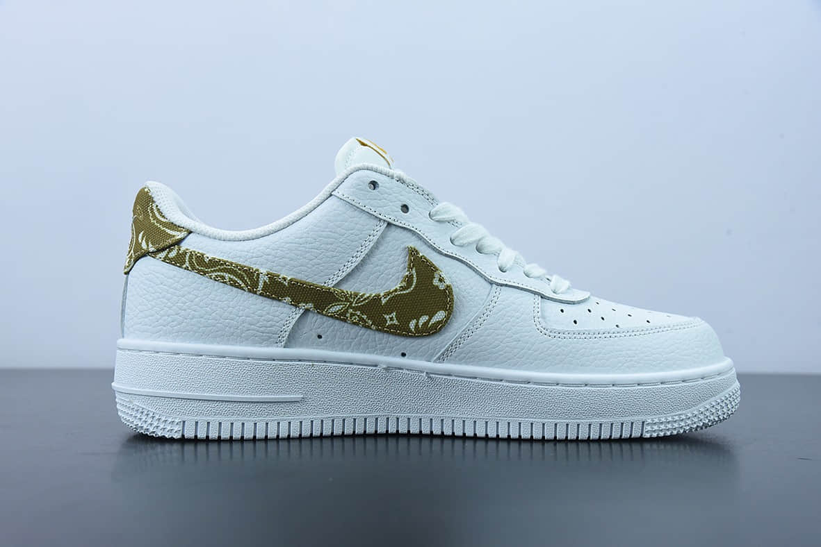 耐克Nike Air Force 1 '07 Low 黄色腰果空军一号低帮休闲板鞋纯原版本 货号:DJ9942-101